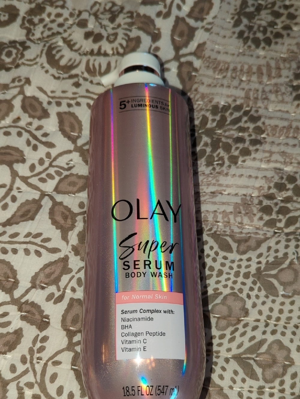 OLAY Super Serum Body Wash - Holographic Pink Bottle